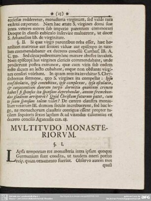 Multitudo Monasteriorum