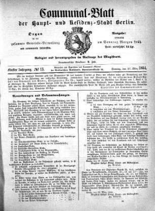 1864,13: No. 13, 27. März 1864