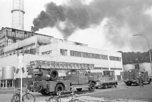 Brand im Kraftwerk der Raffinerie DEA Scholven.
