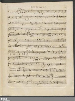 Corno secundo in C