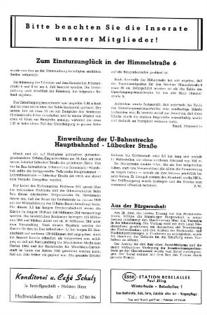Einweihung der U-Bahnstrecke Hauptbahnhof - Lübecker Straße