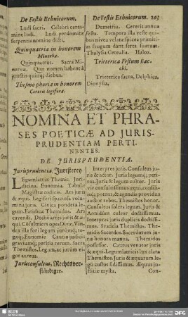 Nomina Et Phrases Poeticae Ad Iurisprudentiam Pertinentes