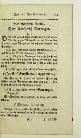 Das vierzehnte Kapitel. Vom Königreich Norwegen