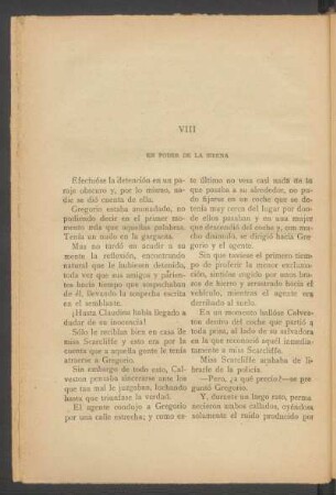 VIII - En poder de la sirena