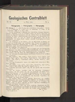 15. März 1907. No. 4.