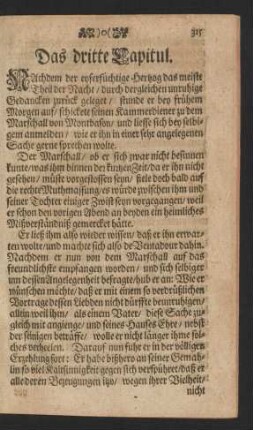 Das dritte Capitul