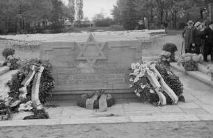 Einweihung eines Denkmals der Jüdischen Gemeinde zu Leipzig : Denkmal für die jüdischen Opfer im Nationalsozialismus