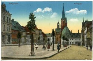 Burgstädt. Marktplatz