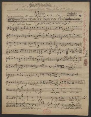 Dem Vater des Landes; V (4), Coro, orch