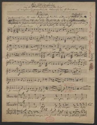 Dem Vater des Landes; V (4), Coro, orch