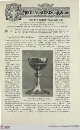 30: Neue kirchliche Metallarbeiten, [1]