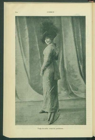 Traje de calle, creación parisiense. [Fotografía]