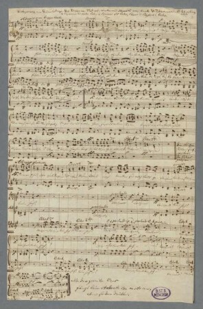 Lieder von Carl Friedrich Weitzmann: Festgesang zum Geburtstage des theuren Vaters; das Lied von der Mühle u.a. - Neue Autogr. Weitzmann, Carl Friedrich