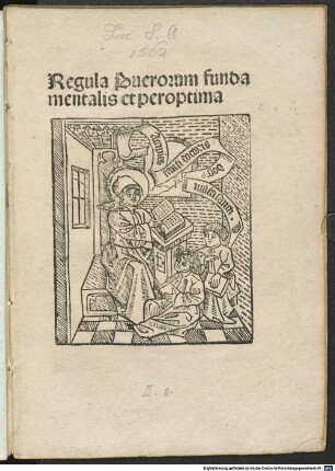 Regula Puerorum fundamentalis et peroptima