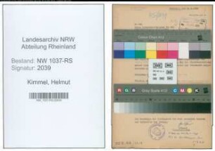 Entnazifizierung Helmut Kimmel , geb. 00.00.0000 (Studienrat)