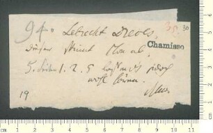 Brief von Gustav Schwab an Adelbert von Chamisso