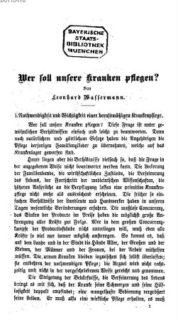 Wer soll unsere Kranken pflegen?