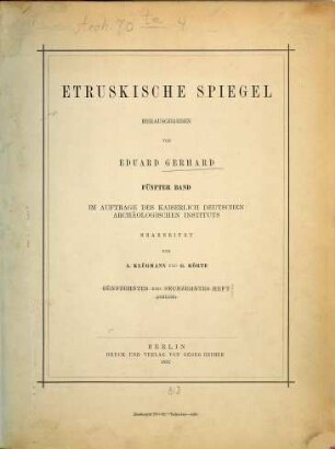 Etruskische Spiegel, 5,[1]. [Text]