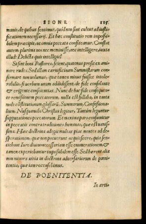 De Poenitentia.