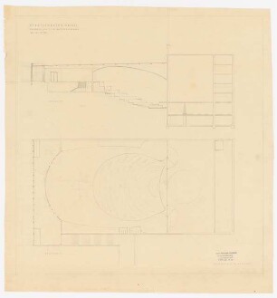 Staatstheater Kassel: Grundriss, Schnitt 1:200
