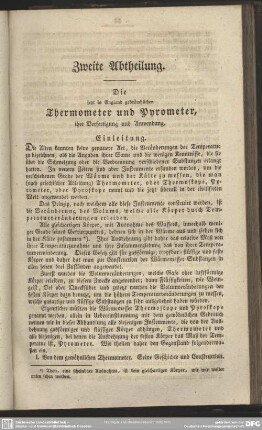 Zweite Abtheilung. Die jetzt in England gebräuchlichen Thermometer und Pyrometer, ihre Verfertigung und Anwendung