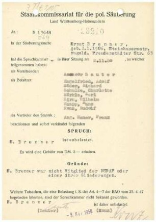 Brenner, Ernst