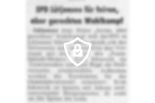 SPD Lütjendorf für fairen, aber gerechten Wahlkampf