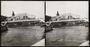 Paris. Weltausstellung 1900. Fußgängerbrücke zum Palais des Armées de ter et du mer