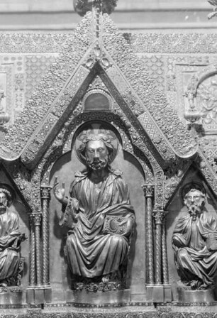 Elisabethschrein (Christusseite): thronender Christus