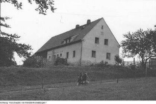 Dresden, Helfenberg, Rockau, Bodenreform im Rittergut Helfenberg in Anwesenheit des Stellvertretenden Ministerpräsidenten Kurt Fischer, 1945