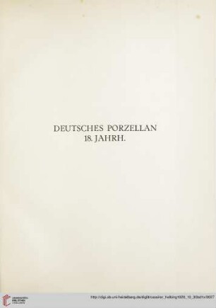 Deutsches Porzellan 18. Jahrhundert (Nr. 47-903)