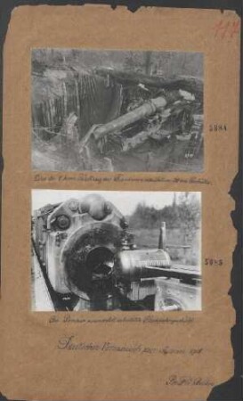 Bei Pomain unversehrt erbeutetes Flachbahngeschütz