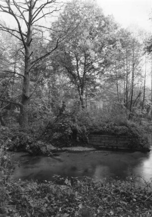 Ehemaliger Truppenübungplatz Königsbrück. Königsbrücker Heide, Brückenreste über die Pulsnitz in Richtung Ortslage Rohna