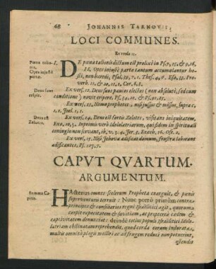 Caput Quartum. Argumentum.