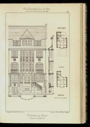 Wohnhaus in Basel. Details zu Tafel 29.