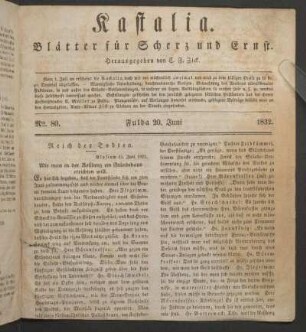 Ausgabe vom 17. Juni 1832.