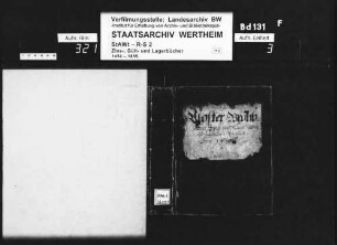 Gült-, Zins- und Lagerbuch zu Marktheidenfeld, renoviert anno 1717 (mit Vornamenregister)