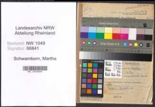 Entnazifizierung Martha Schwamborn , geb. 27.06.1909 (Lehrerin)