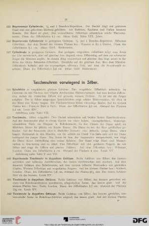 Taschenuhren vorwiegend in Silber (Nr. 158-243)