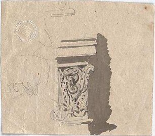 Voit, August von; Kapitelle - Kapitell (Studie)