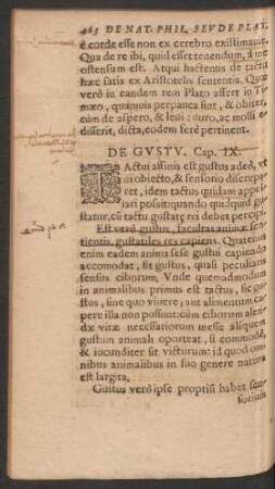 De Gustu. Cap. IX.
