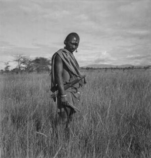 Portrait eines Massai : Portrait eines Mannes der Massai