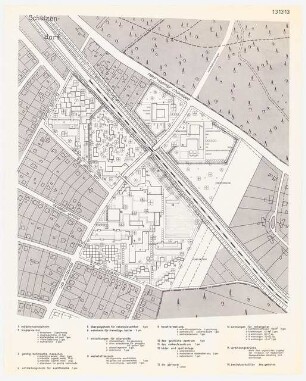 Wettbewerb: Mädchenschutzheim, Kinderviertel, Entziehungsheim, Debilenheim, Altershilfe: Lageplan