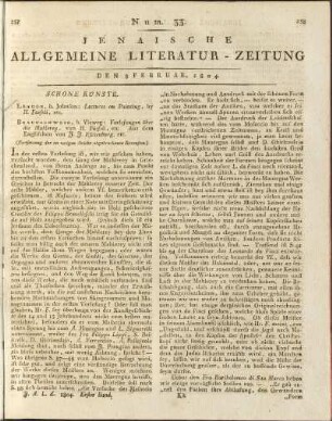Num. 33. Den 8. Februar 1804
