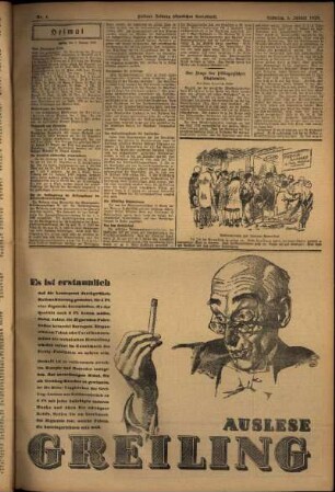 Zweite Ausgabe vom Samstag, den 05. Januar 1929.