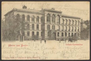 Ansichtskarte Leibniz-Gymnasium, Mariannenplatz [1/2]