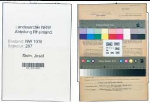 Entnazifizierung Josef Stein , geb. 28.10.1895 (Werkmeister)
