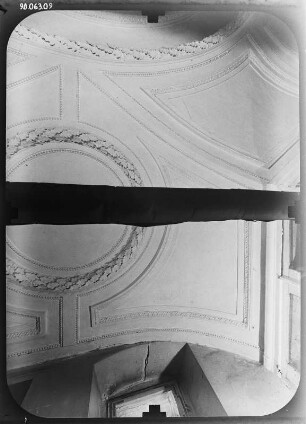 Steinthaleben-Rathsfeld. Jagdschloß (1698-1699, Erweiterung 1908. Stuckdecke