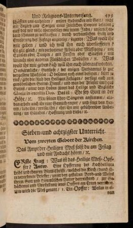 493-502, 87. Vom zweyten Gebott der Kirchen