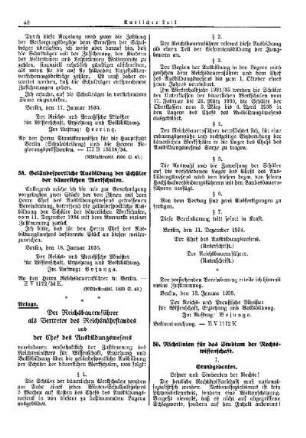 Richtlinien für das Studium der Rechtswissenschaft : [Amtliche Erlasse] ; [Amtlicher Teil]